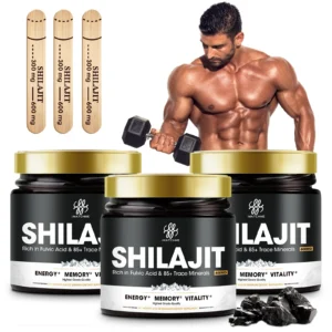 Lab Tested Pure Shilajit Capsules for Men and Women, 85+ Trace Minerals Fulvic Acid