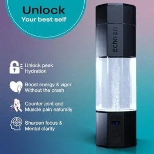 Rechargeable Hydrogen Water Bottle with Hydrogen Infusion Technology